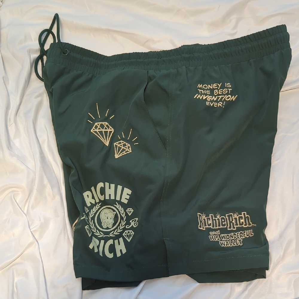 Richie Rich Green Shorts
